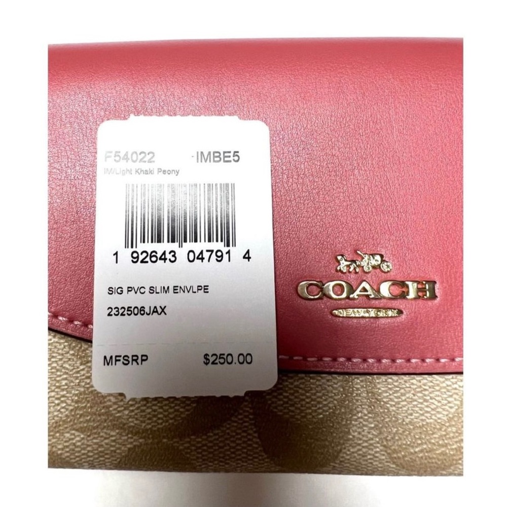 COACH PVC SLIM WALLET